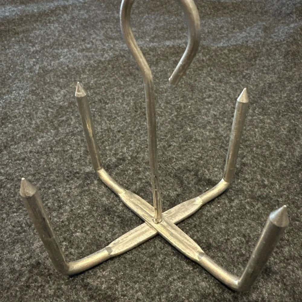 4 Prong Baking Potato Aluminum Rack Holder Vintage